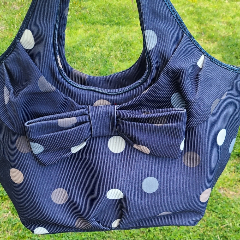 GUC Kate Spade Corduroy Polka Dot Hobo